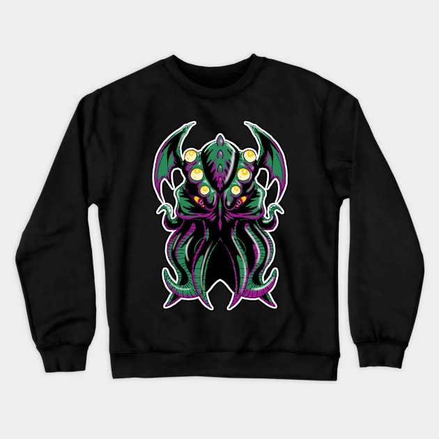 Great Cthulhu Crewneck Sweatshirt by DarkArtsStudios